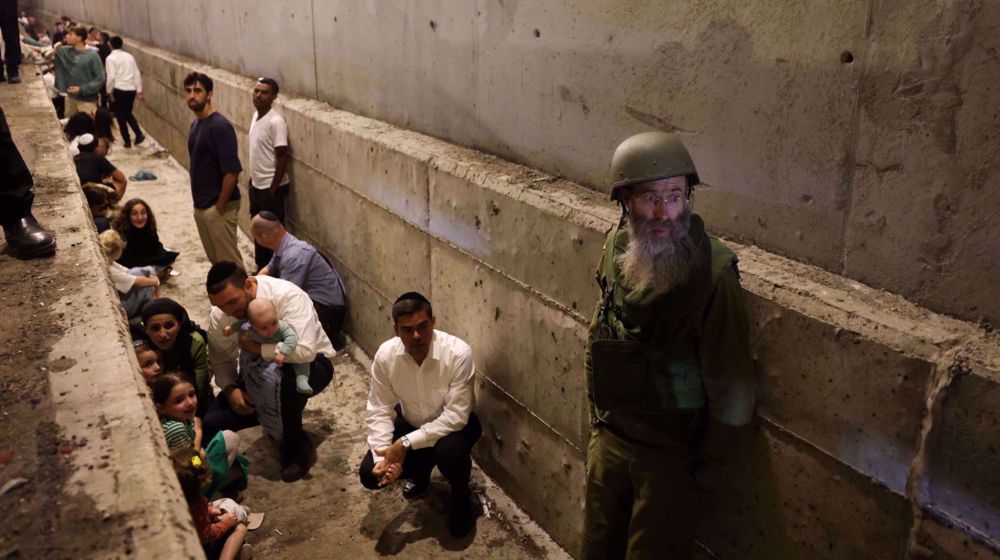 Panic-stricken Israeli settlers hide in underground shelters as Iranian missiles hit targets