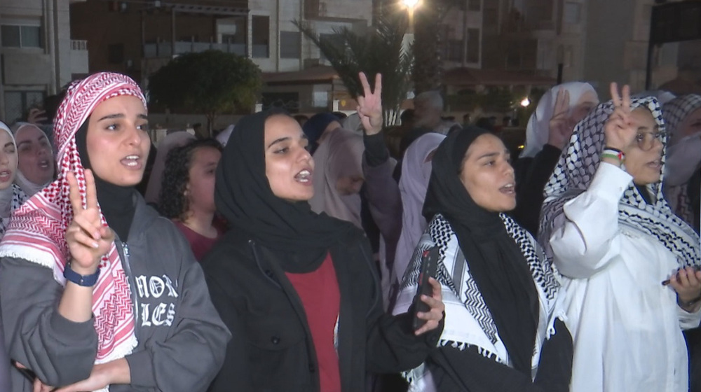 Jordanian protesters slam Israeli blockade on Gaza’s Jabaliya