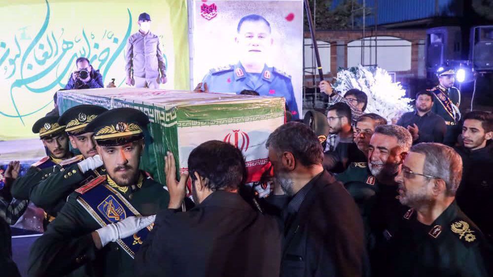 Mass funeral underway in Tehran for IRGC commander assassinated by Israel