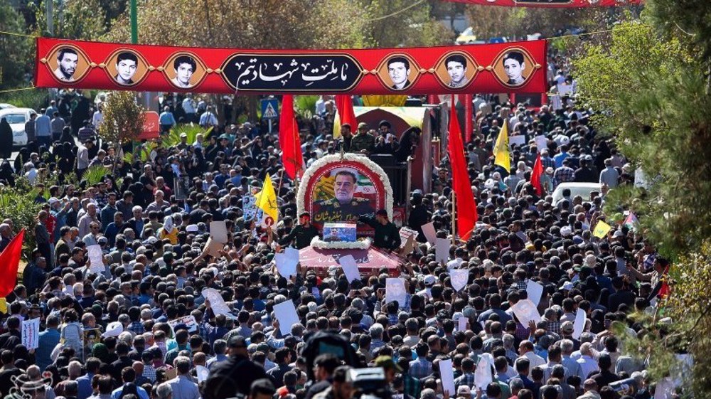 Top commander laid to rest as IRGC warns Israel of ‘painful’ response