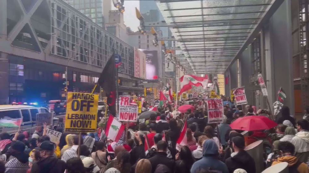 New York City protesters condemn Nasrallah's assassination