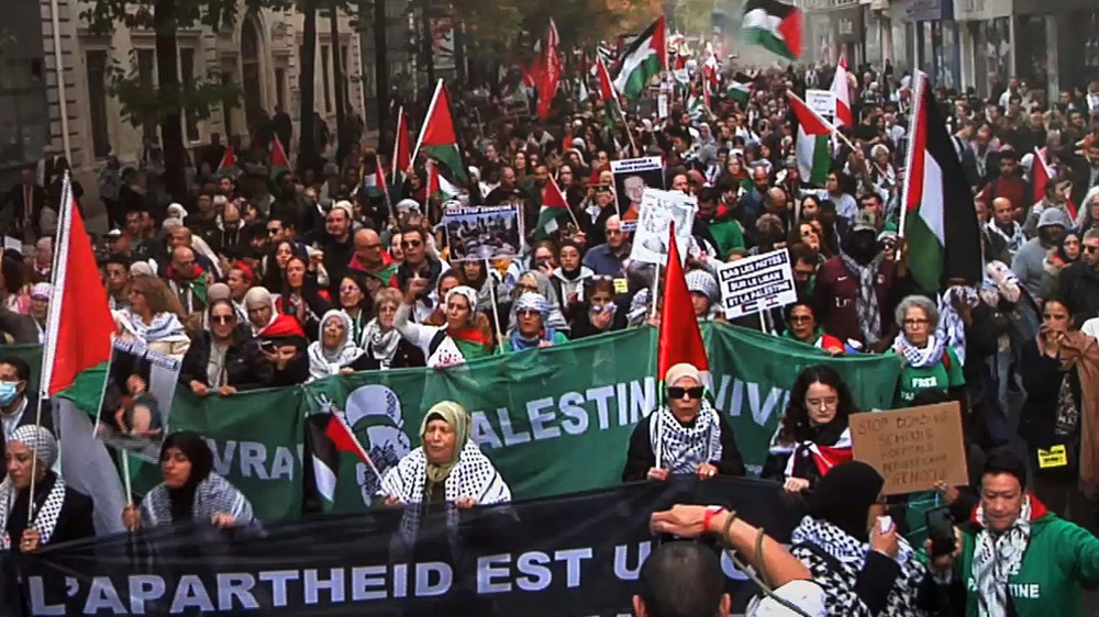 Manifestation pro-palestinienne à Paris