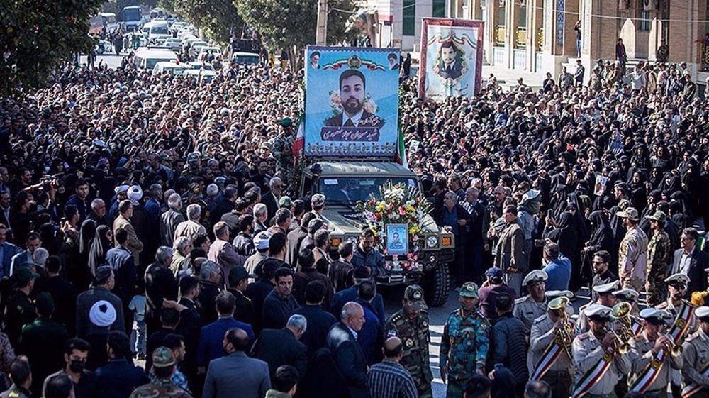 Iranians bid farewell to Army personnel martyred in Israeli aggression