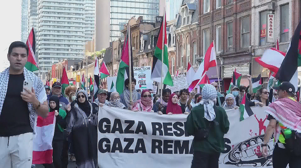 Toronto pro-Palestine rallies for first anniversary of Gaza genocide