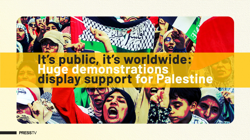 Huge demonstrations worldwide display support for Palestine 