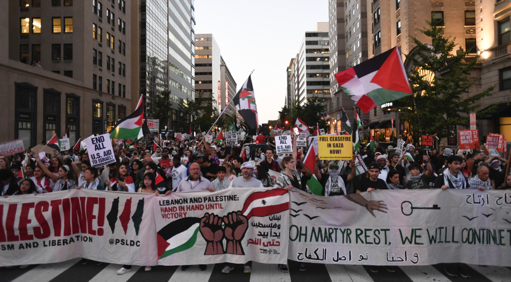 Demonstrations held across US to mark first year of Israeli genocidal war on Gaza