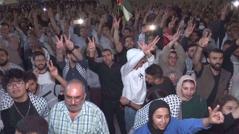 Rally held in Jordan on anniversary of al-Aqsa Flood operation