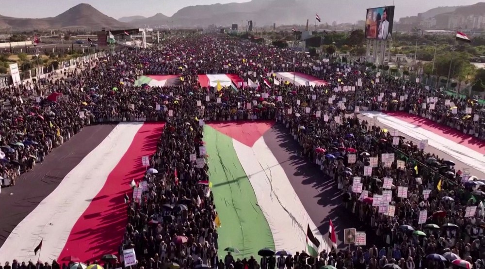 Million-man march held in Yemen in support of Gaza, Lebanon