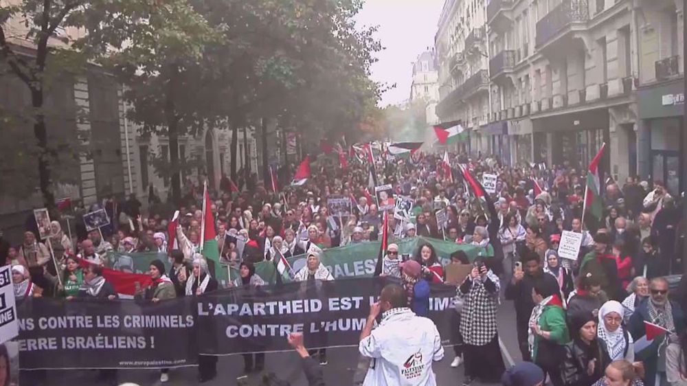 New York: les infirmières manifestent contre le génocide palestinien 