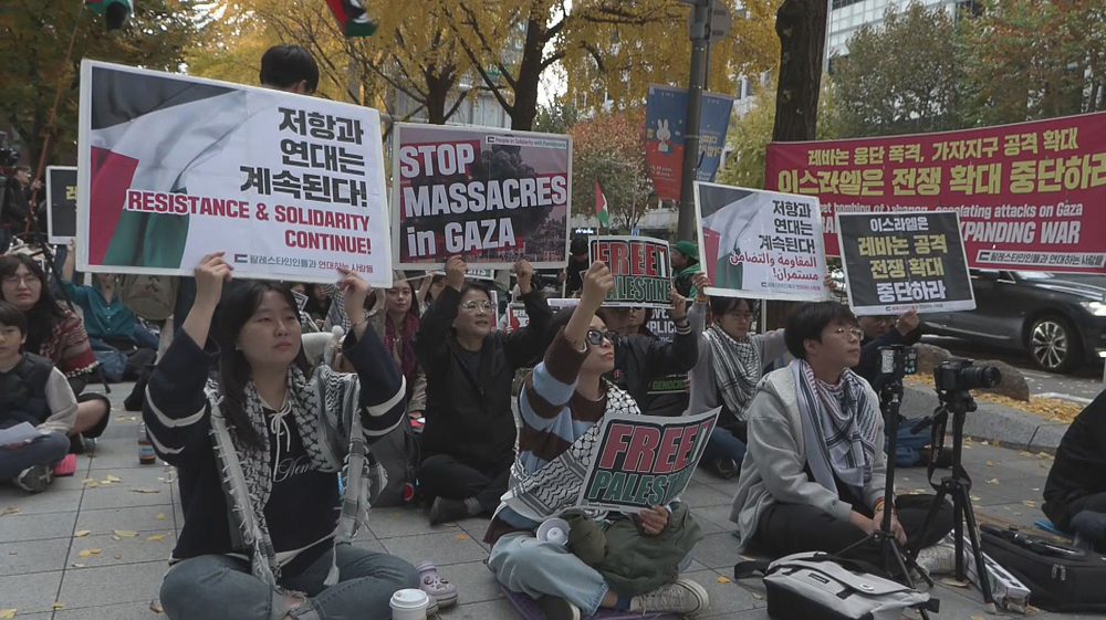 Pro-Palestine rally in Seoul echoes UN concern over Gaza