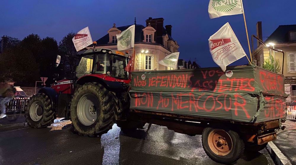 Les agriculteurs français mobilisés contre l'accord de libre-échange UE-Mercosur