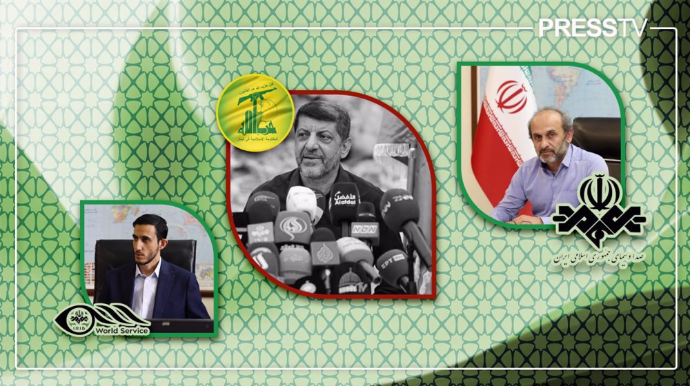 IRIB chief, IRIB World Service head condole martyrdom of Hezbollah media chief