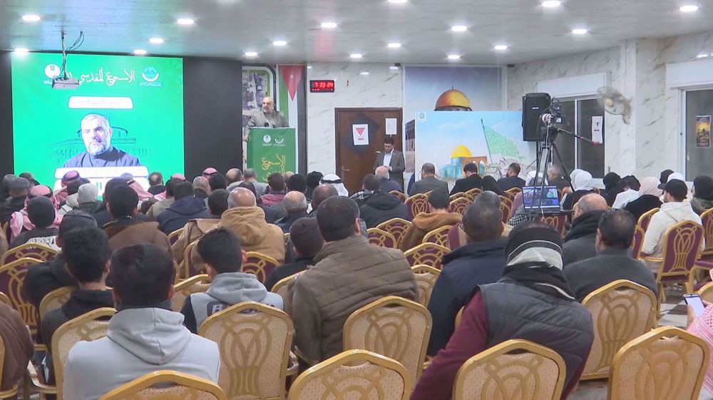 Islamic Movement in Jordan organizes event in support of resistance in al-Quds