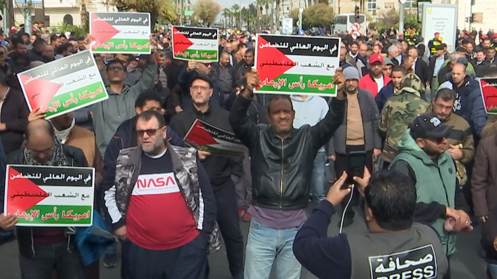 Jordanians rally in solidarity with Palestine