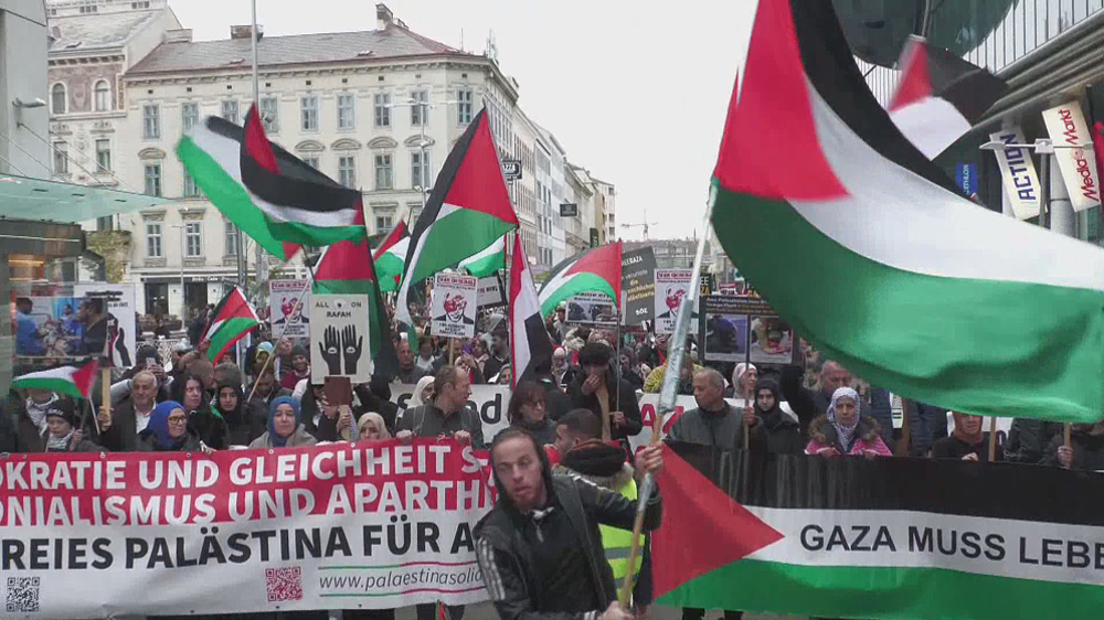 Les Autrichiens manifestent en solidarité avec Gaza