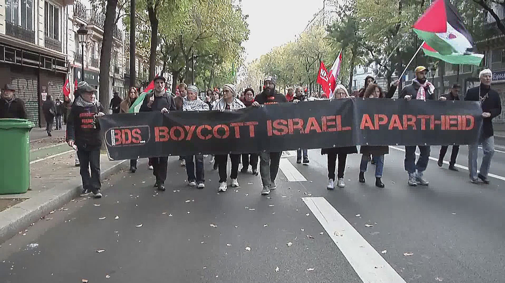 Paris march in support of Palestine 