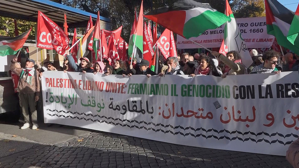 Rome : manifestation de solidarité avec les Palestiniens et les Libanais 