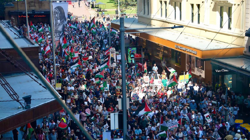 Protestors in Sydney demand justice for Gaza