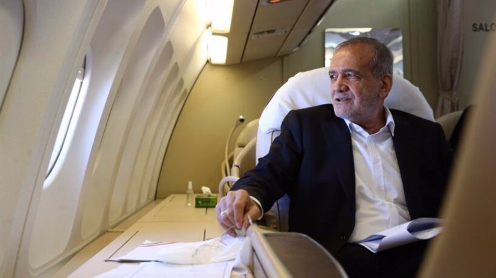 President Pezeshkian departs Tehran for D-8 meeting in Egypt