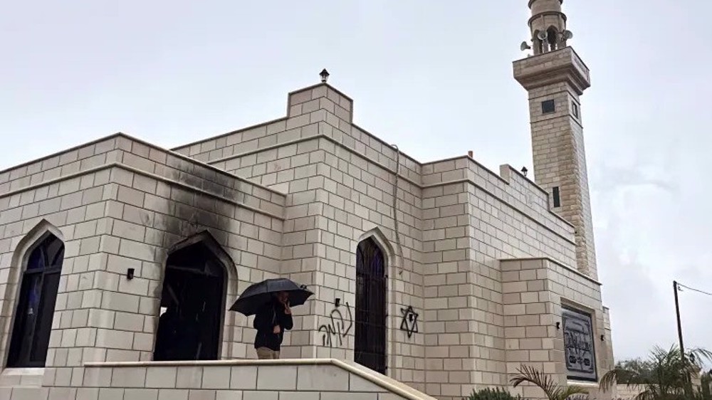 Sacrilegious savagery: Israeli settlers vandalize, set mosque on fire in occupied West Bank