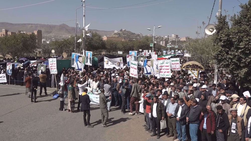 Sana’a university students slam US-Israeli aggression against Gaza, Yemen