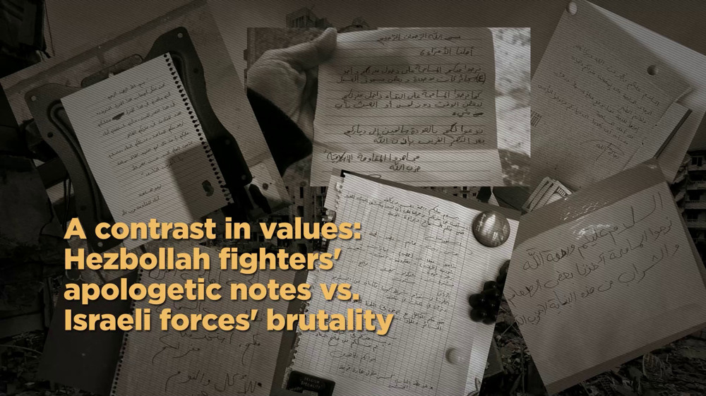 A contrast in values: Hezbollah fighters' apologetic notes vs. Israeli forces' brutality