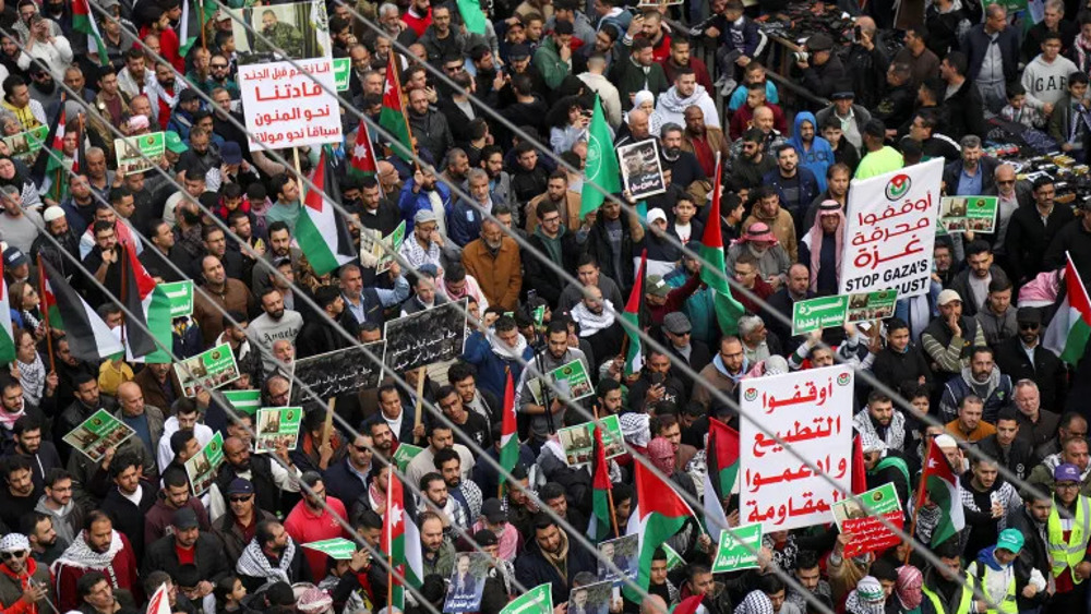 Jordanie: manifestation contre le soutien américain au régime sioniste