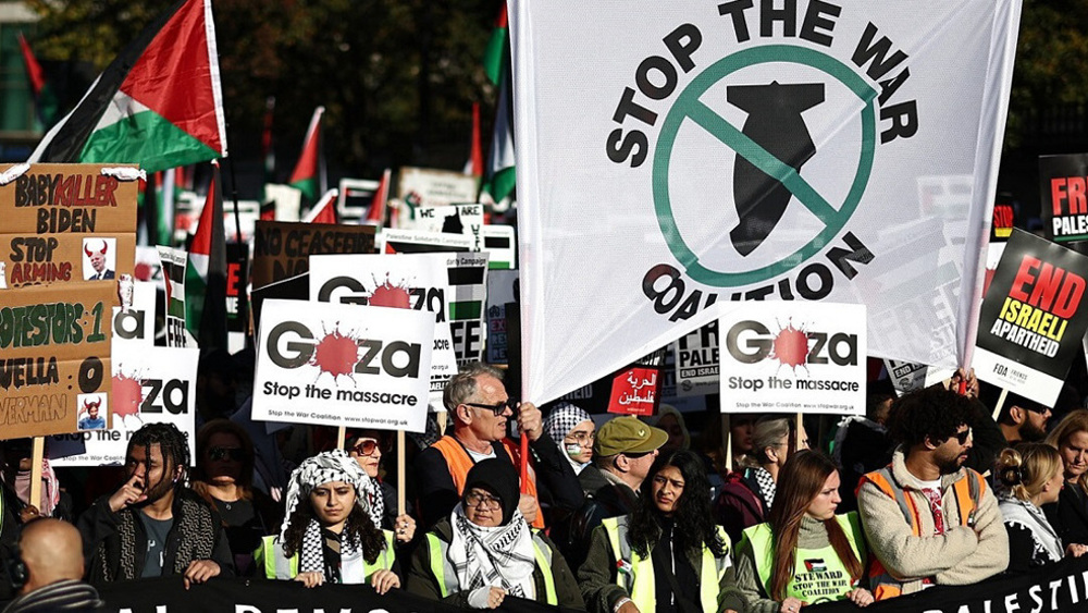 Gaza : des manifestants londoniens qualifient le Premier ministre Sunak de criminel de guerre