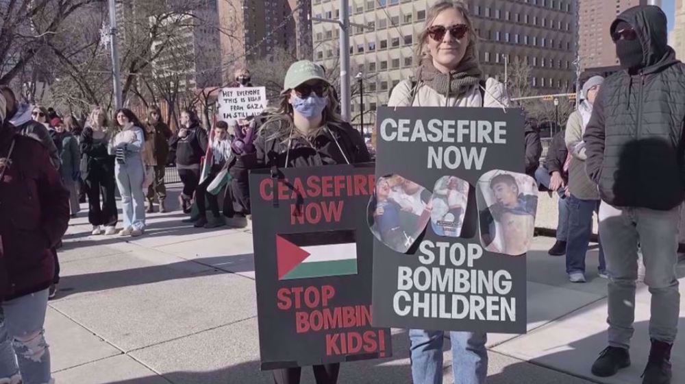 Canada : Calgary proteste contre le génocide israélien à Gaza