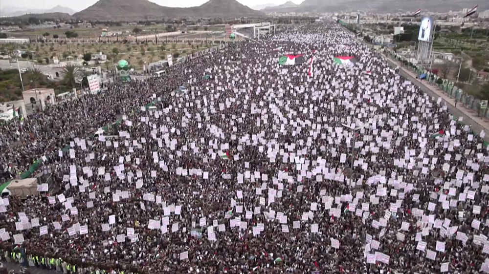 'With Gaza till victory': Yemeni protesters reaffirm support for Palestinians