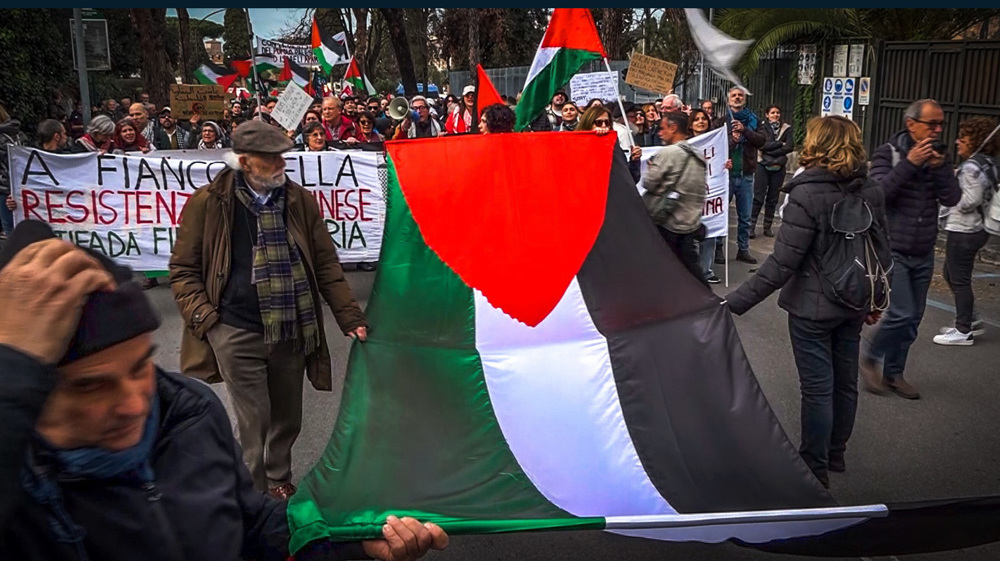 New pro-Palestine rally held in Italy amid outcry over arms exports to Israel