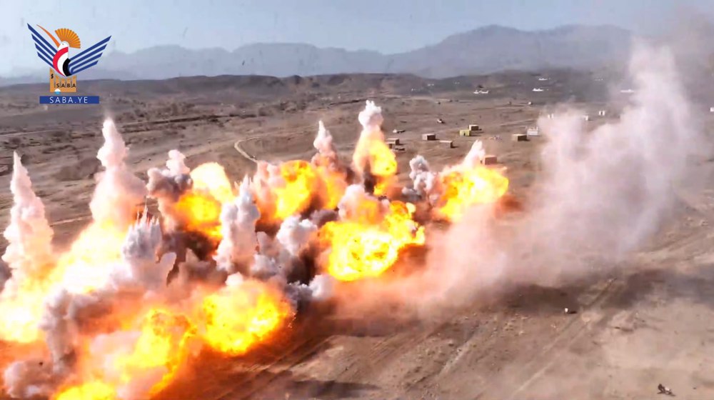 Yemeni forces simulate counter-offensive operations against US, UK invasion