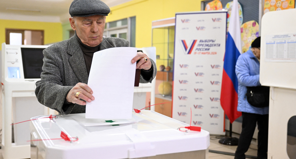 Over half of voters cast ballots in Russian presidential election
