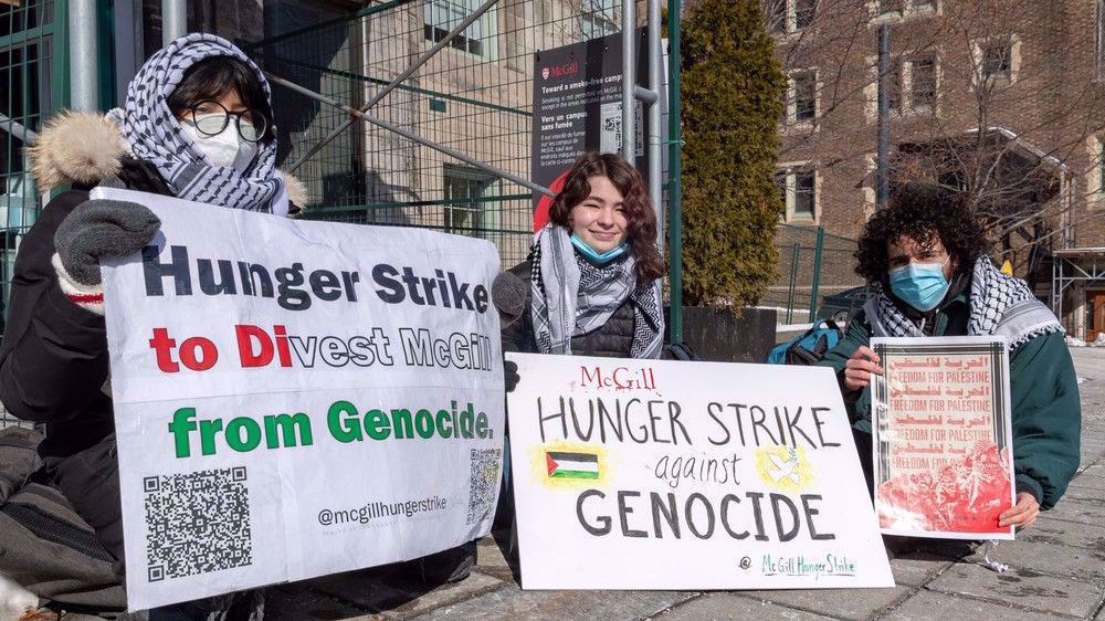 Canadian student hospitalized after month-long hunger strike for Palestine