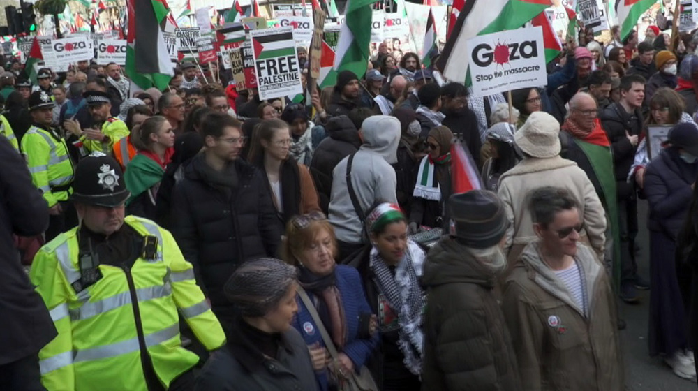 UK role in Gaza genocide blasted at 11th national Palestine demo