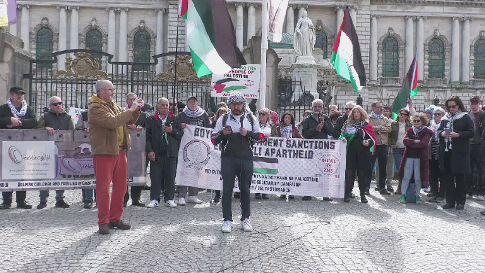 Pro-Palestine rally in Belfast slams inaction to stop Gaza genocide