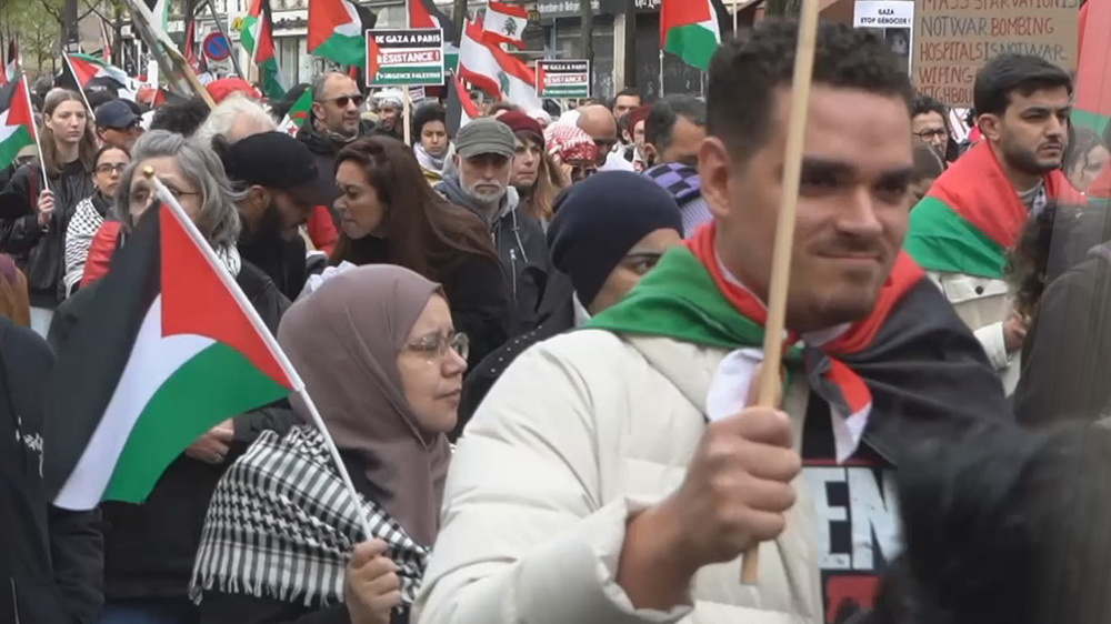 Les Parisiens se sont rassemblés pour la Journée de la Terre des Palestiniens