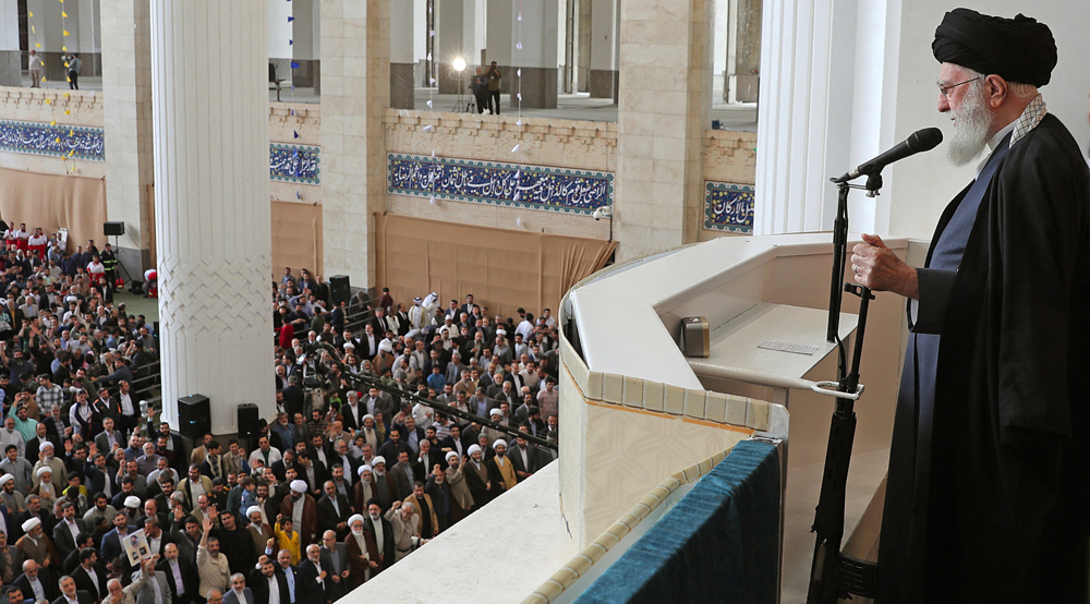 Leader of Iran’s Islamic Revolution leads Eid al-Fitr prayers in Tehran