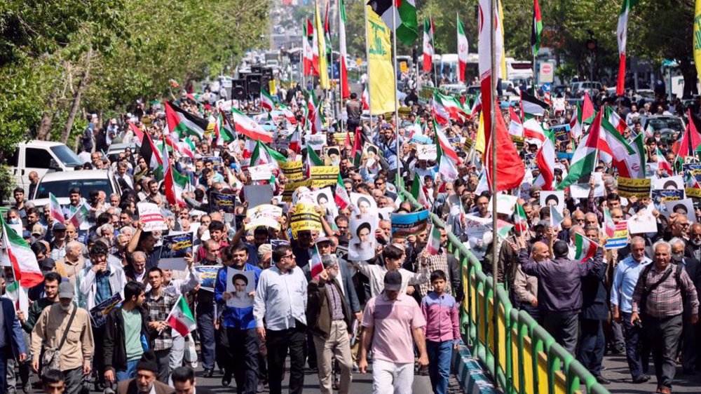 Iran : manifestation en soutien à l'opération "Vraie Promesse"