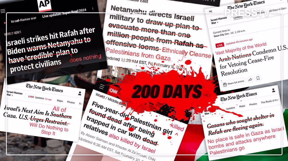 200 días de guerra israelí en Gaza y 200 titulares que blanquean el genocidio