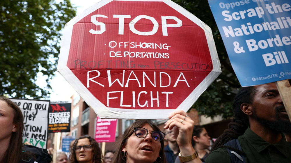 UK govt. Rwanda bill denounced as 'state-sponsored people trafficking'
