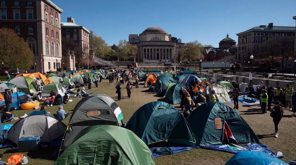 Pro-Gaza protesters in NY's Columbia University stay put despite intimidation, crackdown