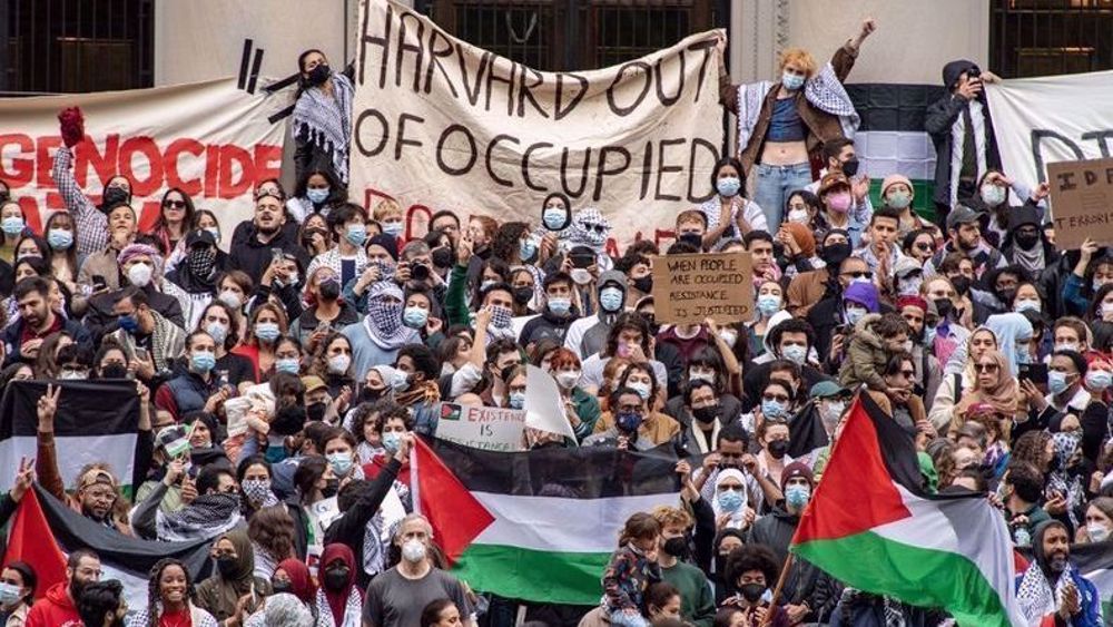  Les manifestants pro-palestiniens
