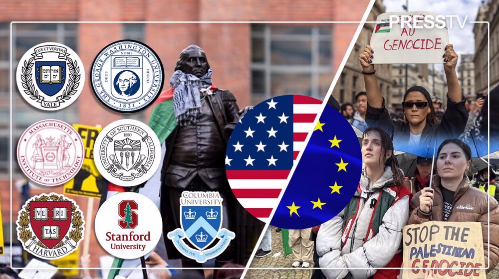 Pro-Palestine student demos expand to universities across US, Europe