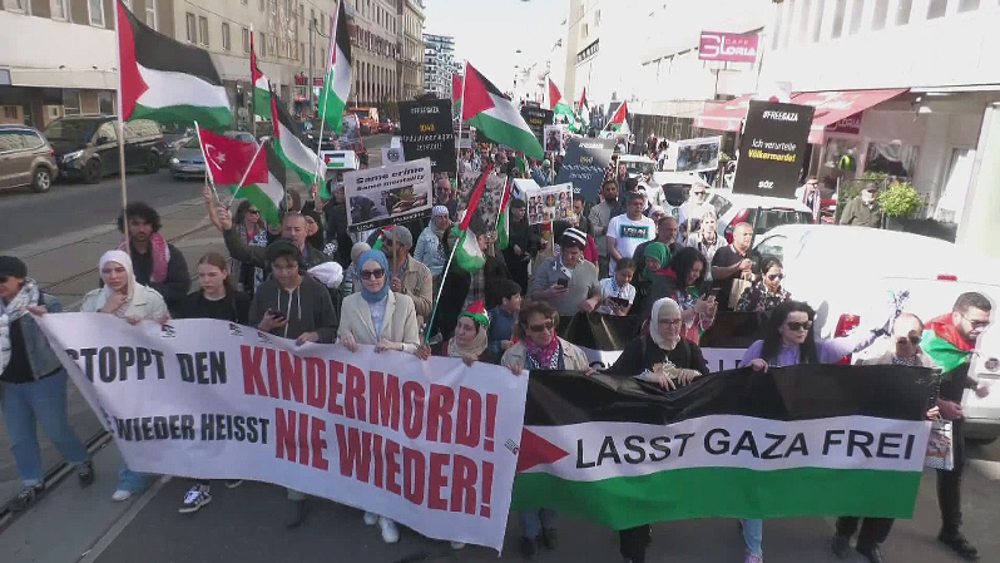 Large march for Gaza held in Vienna