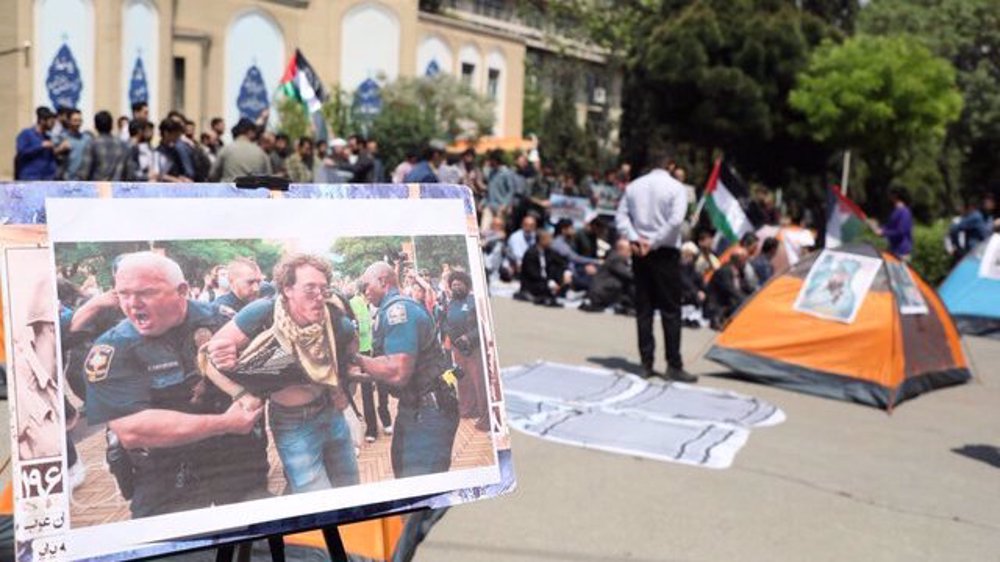 Des étudiants iraniens soutiennent les rassemblements des étudiants aux États-Unis