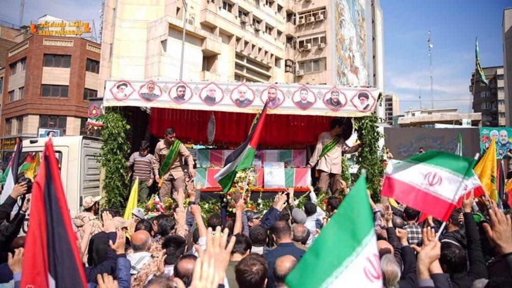 Iran holds funeral for military advisors killed in Israeli strike in Syria 