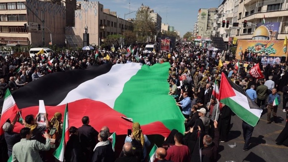 Millions rally on Quds Day to condemn Israeli genocide, support Palestinians