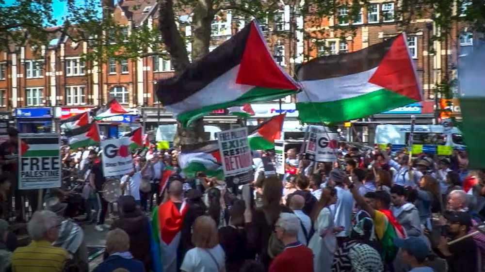 London protesters to government: Stop arming Israel