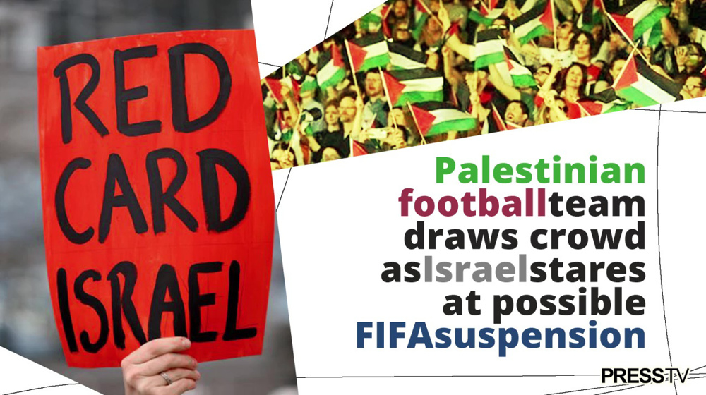 Palestinian football team draws crowd as Israel stares at possible FIFA suspension